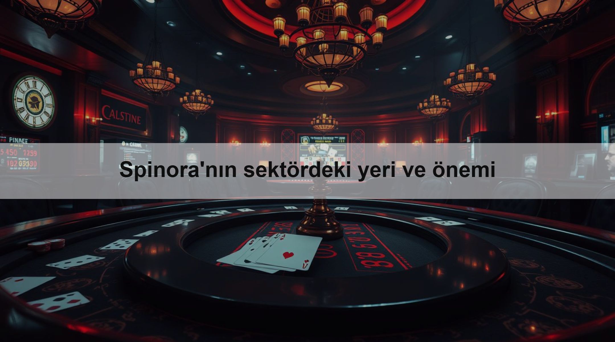 Spinora'nın sektördeki yeri ve önemi 1 Spinora'nın sektördeki yeri ve önemi